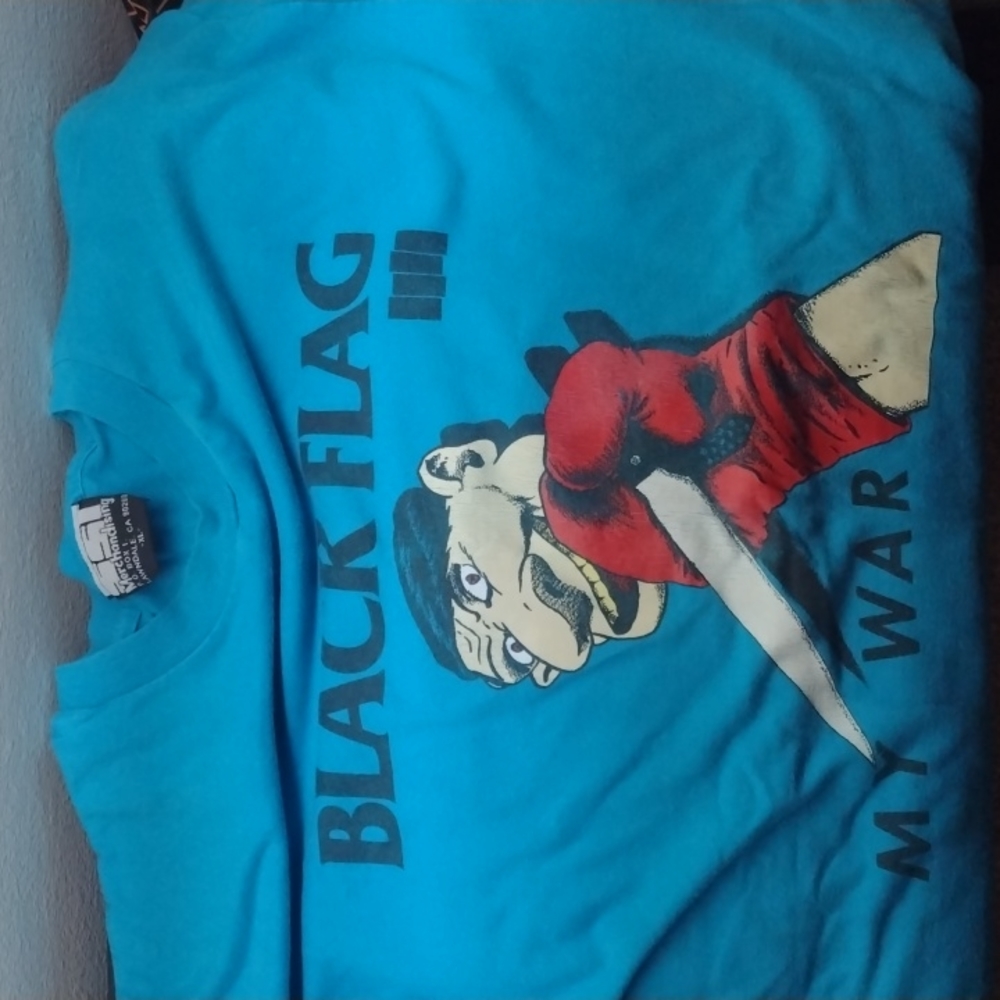 Black Flag My War Vintage Single Sided Tee  SST  Records In Lawndale South Bay
